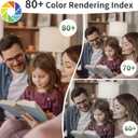 Evelor 24-Packs A19 LED Light Bulbs,100 Watt Equivalent Daylight 5000K Bright Bulbs Efficient 13W,1500 Lumens E26 Base, Non-Dimmable, 15000-Hour Lifespan for Bedroom, Living Room, Office