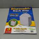 13 Gallon Disposable Pop-Up Trash Cans (3-Pack) with Fitted Bags  Foldable Garbage & Recycling Bins for Parties, Events & Kitchen (White, 17" H x 13.5" W x 10" D)