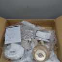 20'' Fandelier Ceiling Fans with Lights, Gold Caged Ceiling Fan with Remote Low Profile, 6 Speed and Petal, Modern Semi Flush Mount Ceiling Fan for Bedroom, Living Room, Nursery