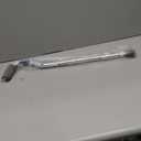 Medline Aluminum-Chrome Offset Walking Cane, Adjusts 2938 & Supports Up to 300 Lbs. Mobility Aid Provides Balance for Seniors & Adults