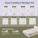 Queen Mattress Topper, 1200 GSM Viscose Derived from Bamboo Pillow-Top