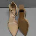 mysoft Women's Pointed Toe Low Chunky Heels Closed Toe Ankle Strap Dress Pump Shoes, 8 