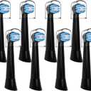 Toothbrush Replacement Heads for Oral b iO Electric Toothbrush, Refill Compatible with Oral b io 3, 4, 5, 6, 7, 8, 9, 10 Series, Dupont Soft Bristles, 8 Pack, Black