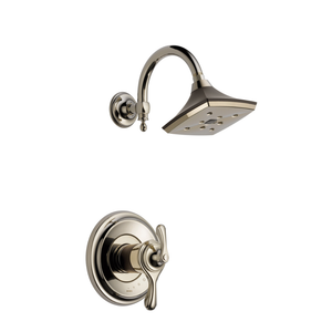 Brizo Charlotte® Tempassure® Thermostatic Shower Only, Cocoa Bronze / Polished Nickel