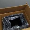 6.6 Gallon/25L Stainless Steel Square Trash Can, Large Capacity Kitchen Garbage Can, Business Trash Bin, Tall, Elegant, Black Waste Basket, for Home, Office, Hotel (25L Black)