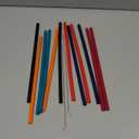 12 Pcs Eco Friendly Silicone Straws with 2 cleaning Brushes,Reusable Silicone Drinking Straws,for 30oz and 20oz Tumblers,Yeti, Ozark, (Pure Multicolor, 10 inches)