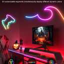 Neon Rope Lights, 16.4ft Smart RGB+IC LED Strip Lights with App & Remote Control, IP67 Waterproof Flexible Neon String Lights for Bedroom, Music Sync, DIY Multiple Modes for Wall Gaming Christmas Home