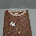Besshopie Womens Long Sleeve Shirts Crewneck Casual Tunic Tops Fall Fashion Outfits (Medium, 02 Caramel)