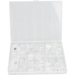 504pcs Fake Nails,DIY Fashionable Artificial Manicure Tip,Transparent Nail Art Tips,Gel x Nails,Suitable for Home Beauty Salon (03#)