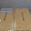 Boho Caged Fandelier with Lights Flush Mount Rattan Ceiling Fan with Lights and Remote Control, Enclosed 6 Speeds Low Profile Fan Light for Bedroom, Living Room, Kitchen