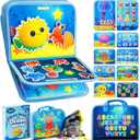 Busy Board Montessori Toys for Toddlers 1-3 Busy Book Sensory Toys for Girls Boys,Airplane Travel Activity Book Toy for 1 2 3 Year Old Birthday Gift,Fine Educational Preschool Learning Toy