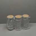 kitchentoolz Glass Storage Canister with Airtight Clasp Lids - Set of 3 Mason Jar Storage Containers for Cereal, Coffee & Rice - 56 Ounce Pantry Organizing Canister Set