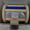 Montessori Spinning Drum Baby Toys, Wooden Tummy Time Mirror Play Kit and Rainbow Fabric Ball Kit Toys for 1 2 3 Years Toddlers