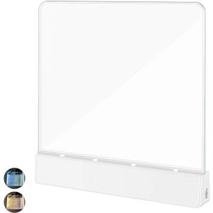 Book Light,Battery Powered Flat Plate led Book lamp,Brightness Adjustable,2 Color Temperature,Kids Book Light for Reading in Bed at Night Clip on Book Lovers Gifts (Warm) (Warm)
