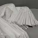 White Pinch Pleated Linen Curtains 102 Inches Long 50 Inch Width 1 Panel