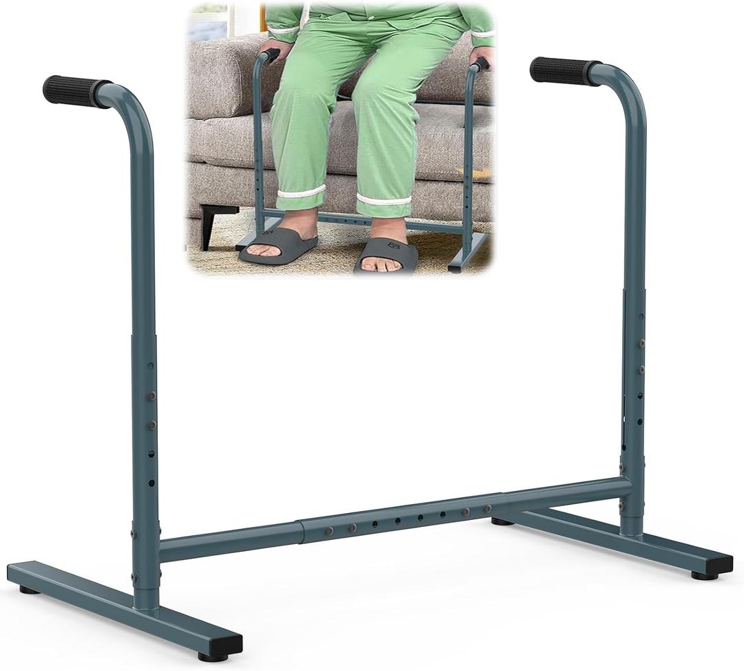 Couch Chair Sofa Stand Assist for Seniors, Height & Width Adjustable Couch Lift Assist for Elderly Mobility Sit to Stand(300LBs Loading, Dark Gray)