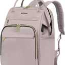 EMPSIGN 15.6 Inch Laptop Backpack for Women, Computer Travel Business Work Bag, Water Repellent College Casual Daypack with USB Port, Dusty Pink