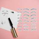 CRASPIRE Lower Eyelash Stamp Silicone Eyelash Stamps Lower Lash Clear Stamp Template Tool Seal Reusable Silicone Stamps Women Cosmetics Eye Makeups for Traveling Aartian Gathering