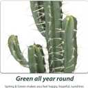 39.4 Inch Artificial Cactus Big Faux Cacti Fake Cactus Saguaro Potted Plants for Indoor Outdoor Home Offices Store Decoration