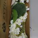 ZYTUYO 4PCS White Artificial Flowers Hydrangea 20" Real Touch Latex Faux Hydrangeas Silk Flowers with Green Leaves Stems for Short or Tall Vase Table Party Center Fake Bouquet Decor