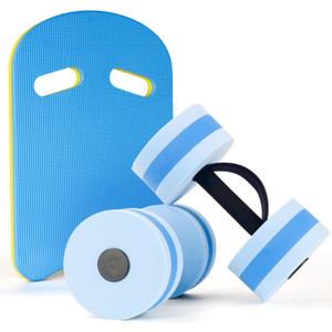 Water Weights for Pool Exercise 2Pcs Water Dumbbells Aerobics Pool Barbells Lightweight Resistance Aquatic Dumbbell for Swimming