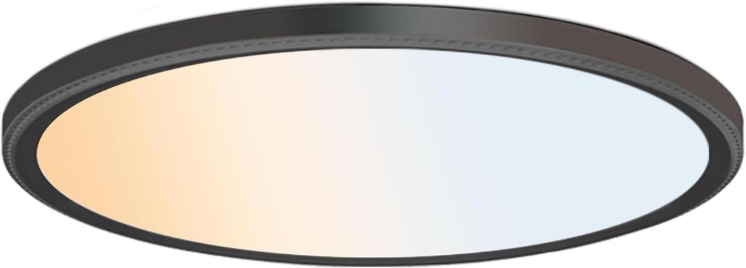 WKONCLDY 5CCT 3000k//3500k/4500k//5000k/6000k Selectable, Dimmable Led Flush Mount Ceiling Light, 20 Inch 5000LM Round Modern Flat Panel,Super Slim for Living Dining Kitchen Bedroom Room, 20in-1Pack