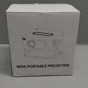 Mini Projector with WiFi 6 and Bluetooth 5.2, Portable Projector 4K Support, Auto Vertical Keystone 270 Rotatable, Compatible with Smartphone/TV Stick/Box/USB/HDMI (White)