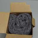 Kevin Textile Star Linen Dark Grey Pillow Covers, Square Farmhouse Pillowcase, 22x22 Inches Decorative Throw Cushion Case for Chair Couch Sofa Bed, 2 Pack