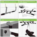 KAKICLAY New Upgrade Pull Up Bar for Doorway with Ergonomic Grip - Upto 440 Lbs Capacity, No Screwing or Slipping