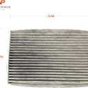 Carbon Cabin Air Filter Replacement - Pack of 1 - Made in USA - Compatible with Various Cadillac XLR and Chevrolet Corvette - Replaces O.E. 15861929, 10345066, 15848592, 25917369, 22862632