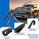 1 Pair 42765 Front Windshield Wiper Arm Kit For 2009-2016 Dodge Ram | Compatible with Dodge Ram 1500 2500 3500 4500 5500 Replacement 55277449AC55277450AB