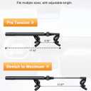 Steering Wheel Lock Anti-Theft Car Device with Adjustable Length Locking Universal Fit for Cars Trucks Vans and SUVs (Black)
