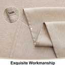 Smiry Rectangle Table Cloth Linen Textured, Waterproof Spillproof Anti-Wrinkle Burlap Tablecloth, Washable Decorative Fabric Table Cover for Dining, Party, Banquet, 52 x 70 Inch, Linen