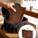Black Walnut Wooden Watercolor Palette for Schmincke,Travel Paint PalettePochade Box for Painting with Base,Portable Plein Air Easel for Watercolor,Gouache, Acrylic, Oil Painting
