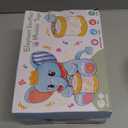 V-Opitos Stuffed Elephant Musical Toys for Baby 6-12 Months+, Early Learning Light up Music Drum, Perfect Christmas Birthday Gifts for Boy & Girl Age 1, 2 Years Old