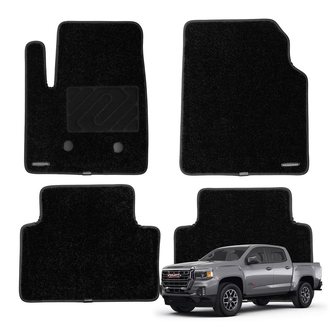 WENNEBIRD Front Carpet Floor Mats for GMC Canyon 2015-2022, 2Pc