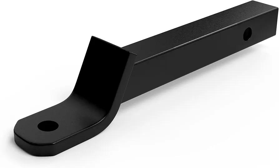 2 Inch Extended Hitch Ball Mount with 13 Inch Hitch Extension Length Provides More Clearance from Spare Tire and Tailgate
