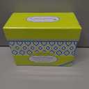 Designer Greetings Greeting Card Organizer Box with Dividers and Calendar, Peacock Design (Holds Up to 40 Greeting Cards, 5.5 x 7.25 or Smaller),Peacock - Small, Small