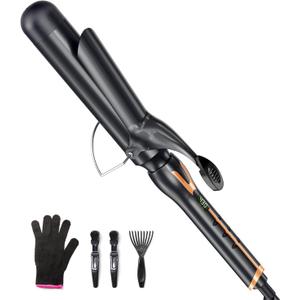 ORYNNE Curling Iron 1 1/2 Inch for Big Curls, 14 Heat Settings Big Barrel 1.5 Inch, Ceramic Large Barrel Curling Iron 1 1/2 Inch with Argan Oil Infused,