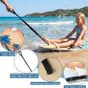 Skimboard with Handles Tow Rope, Wooden Skim Boards Beach Toy for Kids, Towable Kids Board for Shallow Water Beach and Lawn Use