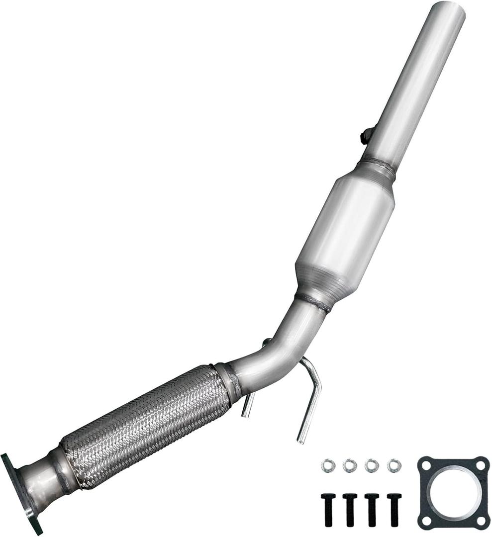 JT Exhaust Catalytic Converter Compatible with 2010-2014 Golf, 2005-2014 Jetta 2.5L (ONE O2 Sensor Port) Engine BGP (EPA Compliant)(Catalyst+ Grade)