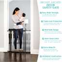 Regalo Safety 30"-35" Extra Wide Baby Gate, Bottom of Stairs & Doorways