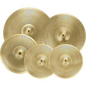 Cymbal Pack Golden Low Volume Cymbal Pack 14"/16"/18"/20" 5Pcs Drummer Practice Cymbal