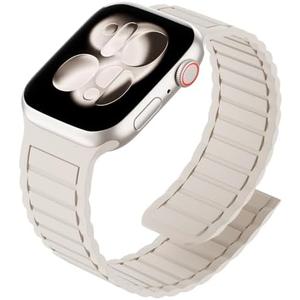Arctime Silicone Magnetic Band Compatible with Apple Watch for 38mm 40mm 41mm 42mm 44mm 45mm 46mm 49mm, Sport Strap Soft Replacement Wristband for iWatch Ultra 3 2 1 Series 11 10 9 SE 8 7 6 5 4