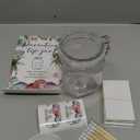 Roowest Baby Shower to Baby Advice Cards for New Parents to Be - Tip Jar Sign for New Parents 60 Parenting Advice Cards 10 HB Pencils 2 Cute Stickers 1 Pet Bottle for Guests Games(Dinosaur)