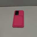 Vihibii for Samsung Galaxy S26 Ultra Wallet Case with Card Holder (4 Cards) [RFID Blocking] & Slide Camera Cover, Rugged Hard Back & Silicone Edge Wallet Case for Samsung Galaxy S26 Ultra, Hot Pink