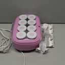 Conair Hot Rollers for Long, Medium & Short Hair, 8 Ceramic Flocked 2-Inch Heated Hair Rollers with Clips, Hot Curlers for Women, Volume & Curls, Lilac (1 Count (Pack of 1))