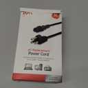 GE Replacement AC Power Cord, 10 ft. Cable, for Computers, Desktops, Printers, Monitors and More, Black, 34507