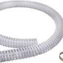 Sealproof 1.5" x 6 FT Pool Filter Pump Connection Hose for Above Ground Pools, 1-1/2 Inch ID Dia x 72" Premium Quality Kinkproof PVC, Made in USA | Cut to Desired Length, Includes 2 Hose Clamps