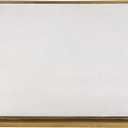Deco 79 Metal Geometric 1 Panel Fireplace Screen with Rounded Edges and Rectangular Base, 38" x 5" x 29", Gold